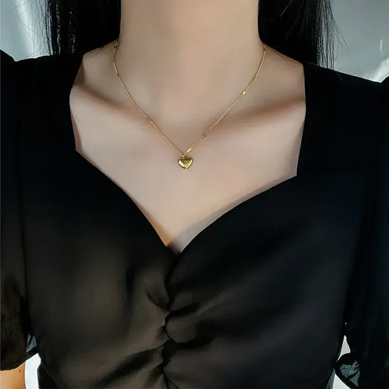 Golden Heart Necklace - FY0112